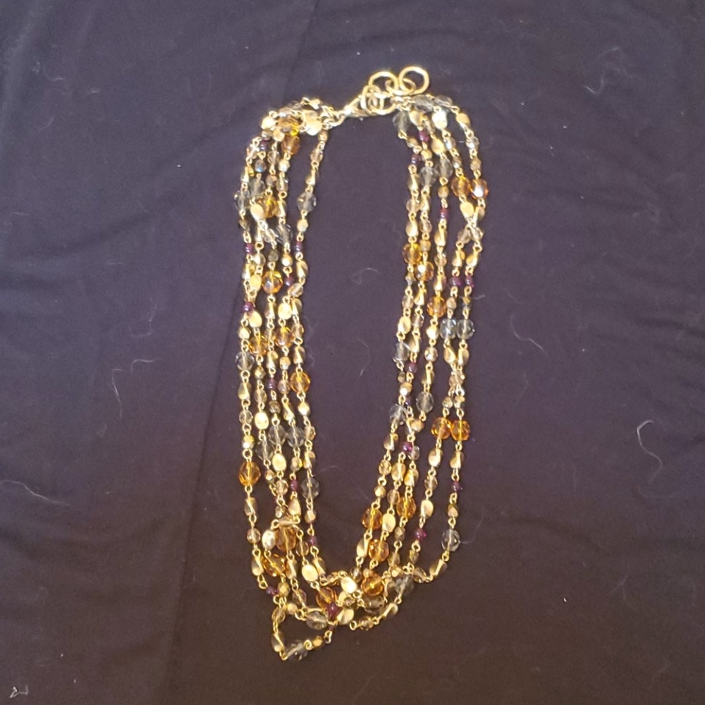 Gold mulitstrand necklace